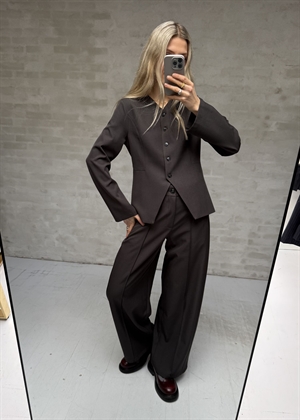 Toots structure bluse Dark Grey Neo Noir 